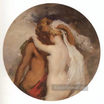Nymphe und Satyr William Etty Nacktheit Ölgemälde